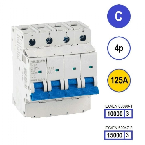 SEP INS1 inst.aut 4p - C - 125A - 10/15kA